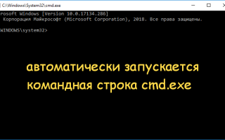 C:WindowsSystem32cmd.exe: постоянно появляется, как убрать?